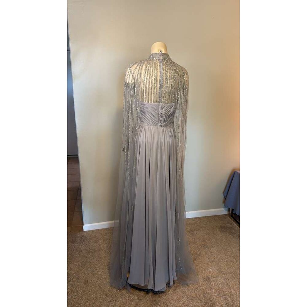 Terani Couture - Cape Sleeve Dress - Picture 9 of 10